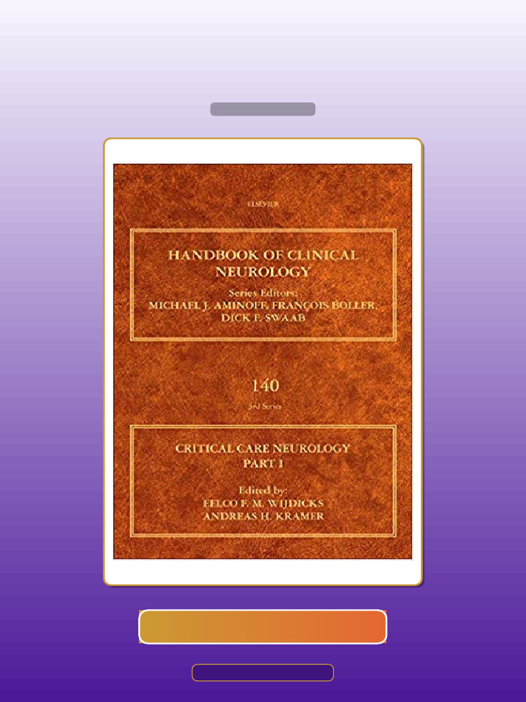 Critical Care Neurology Part I Neurocritical Care Handbook of Clinical ...