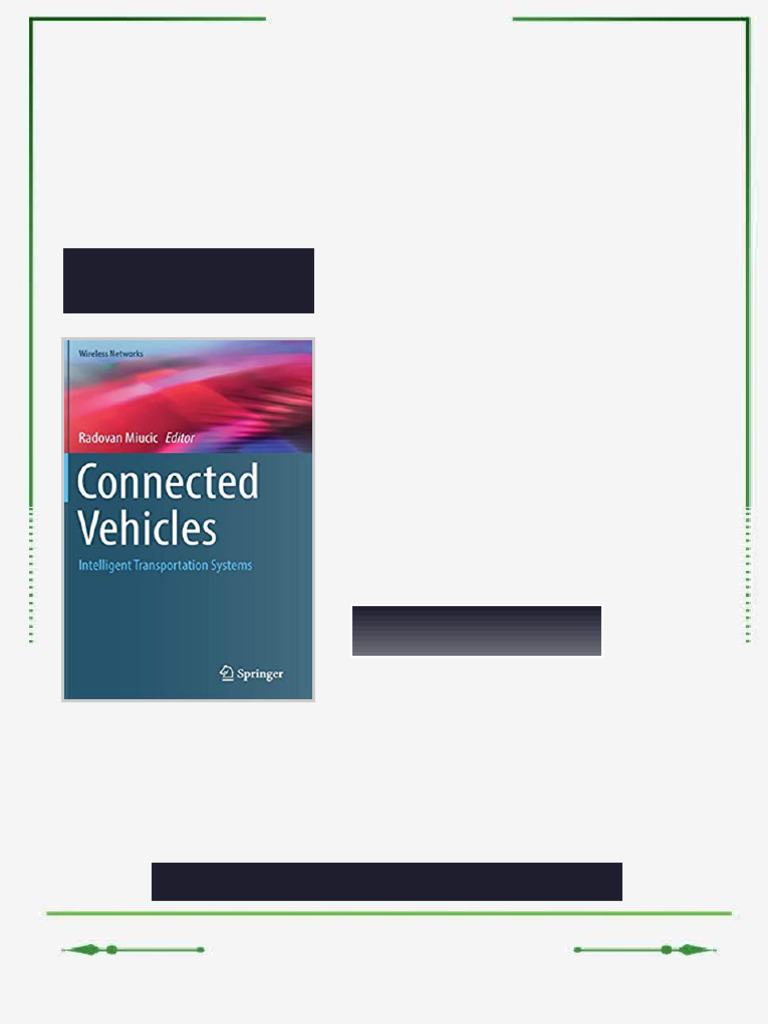 Connected Vehicles Intelligent Transportation Systems 1st Edition ...