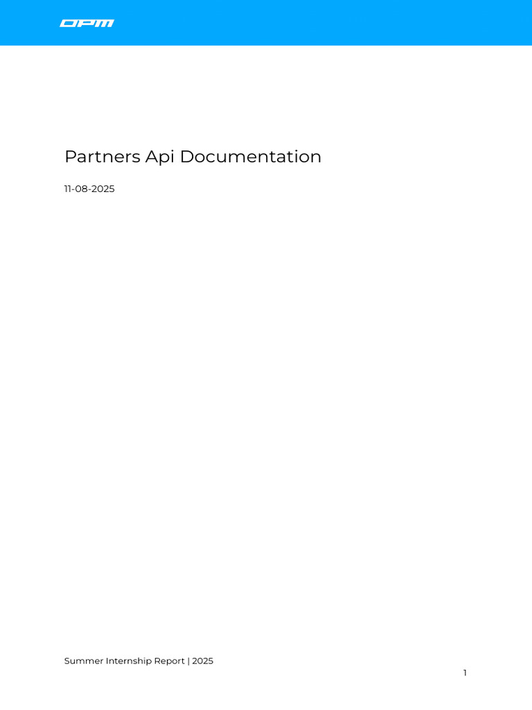 Ridlin Partners API Documentation | PDF | Software | World Wide Web