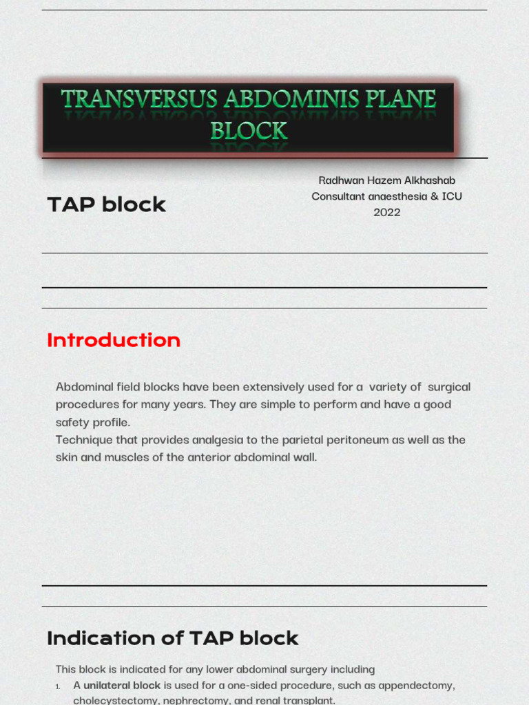 tapblock-220711085345-01ac4f4b | PDF | Abdomen | Surgery