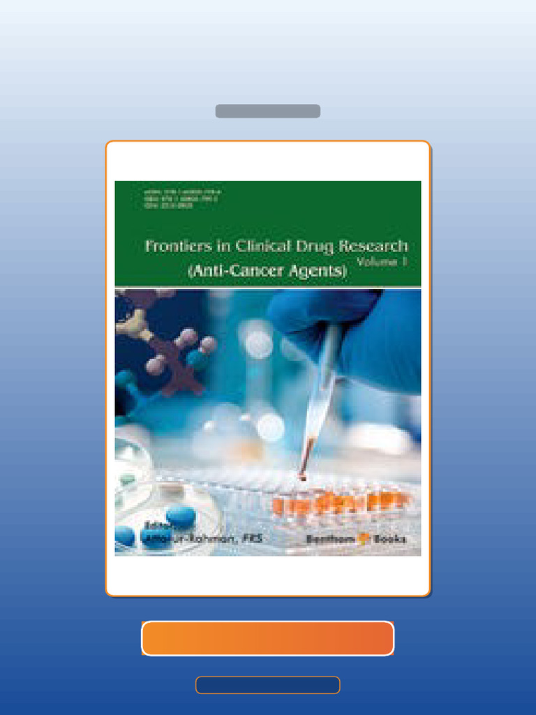 Frontiers in Clinical Drug Research AntiCancer Agents Volume 1 E-book ...