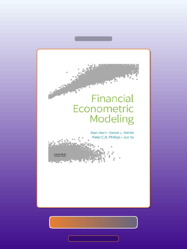 Financial Econometric Modeling by Stan HurnVance L Martin E-book ...