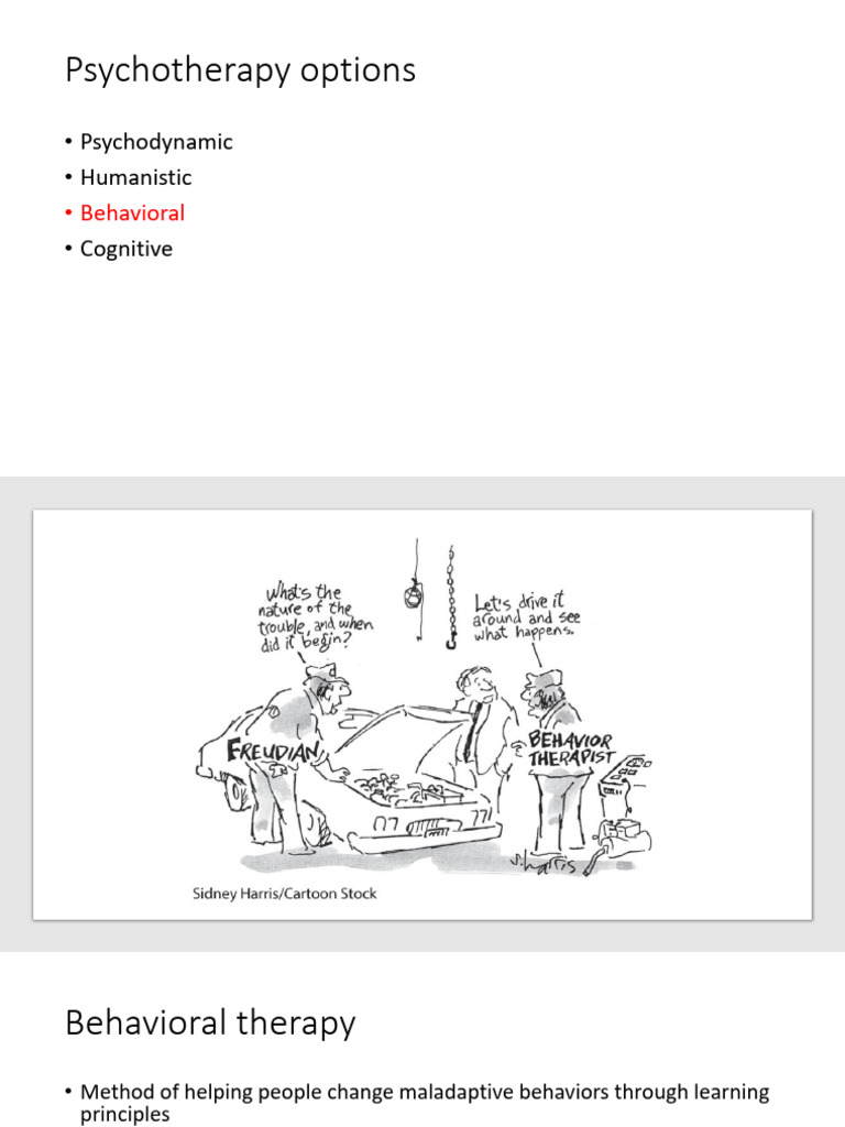 Overview of Psychotherapy Techniques | PDF | Psychotherapy | Behaviour ...
