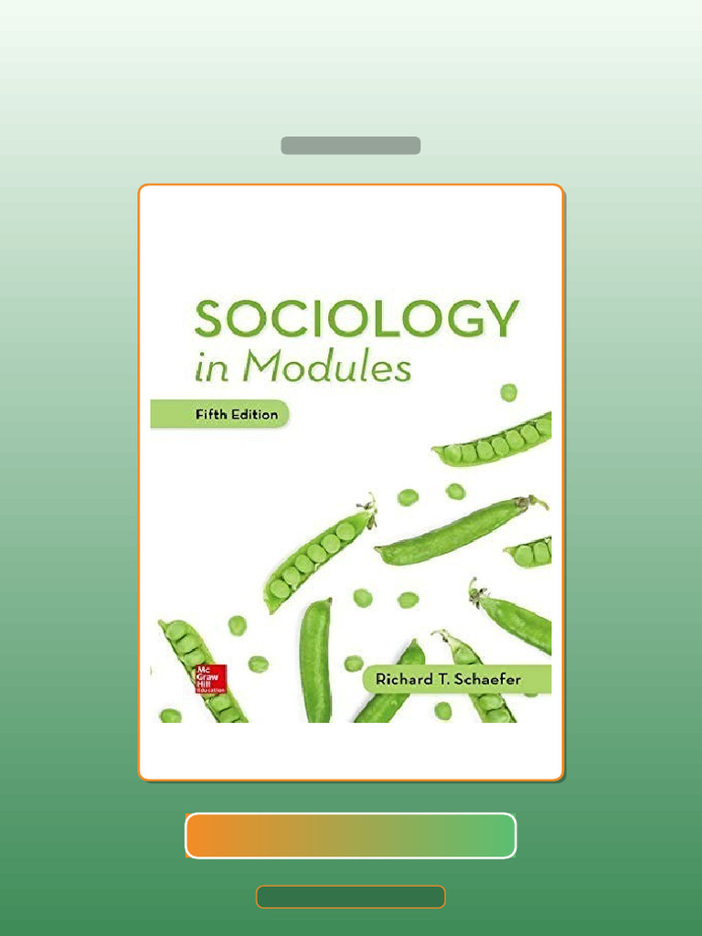 Sociology in Modules 5th Edition by Richard T Schaefer E-book Testbank Solutions | PDF ...