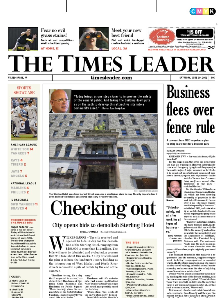 Times Leader 06-30-2012, PDF, Driving Under The Influence