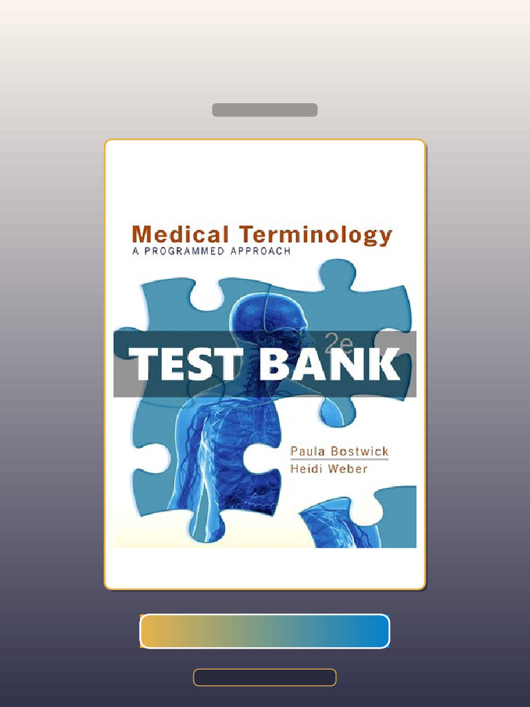 Medical Terminology a Programmed Approach 2nd Edition Bostwick E-book ...