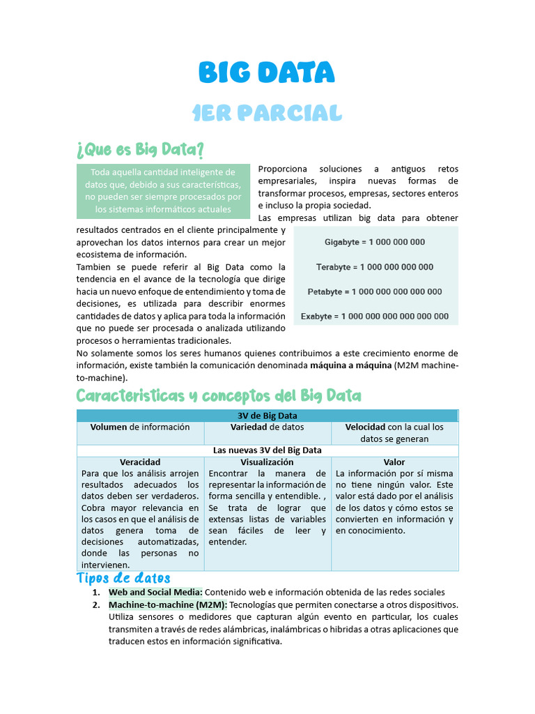 Introducción a Big Data y sus Aplicaciones | PDF | Datos | Almacén de datos