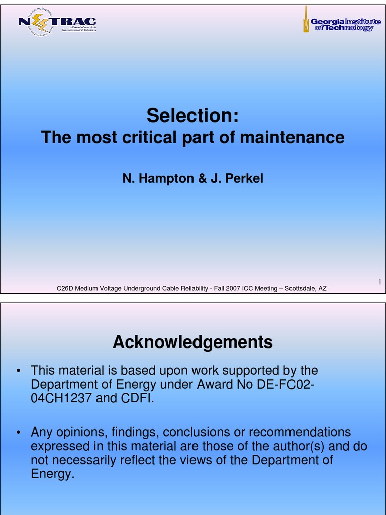 MV Reliability Hampton & Perkel 110507 | PDF | Reliability Engineering ...