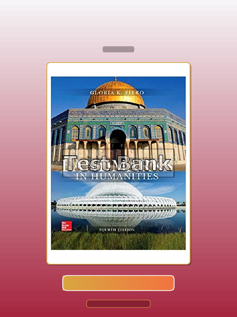 Landmarks in Humanities 4th Edition Fiero E-book Testbank Solutions ...