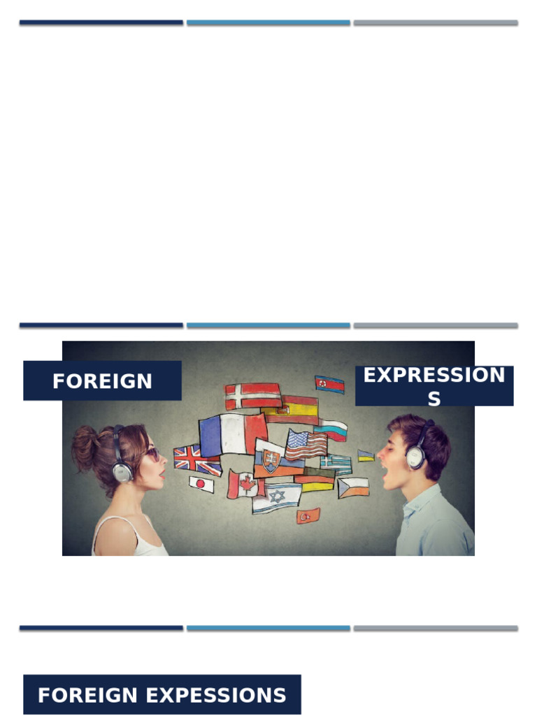 Common Foreign Expressions Explained | PDF | Linguistics | Linguistic ...