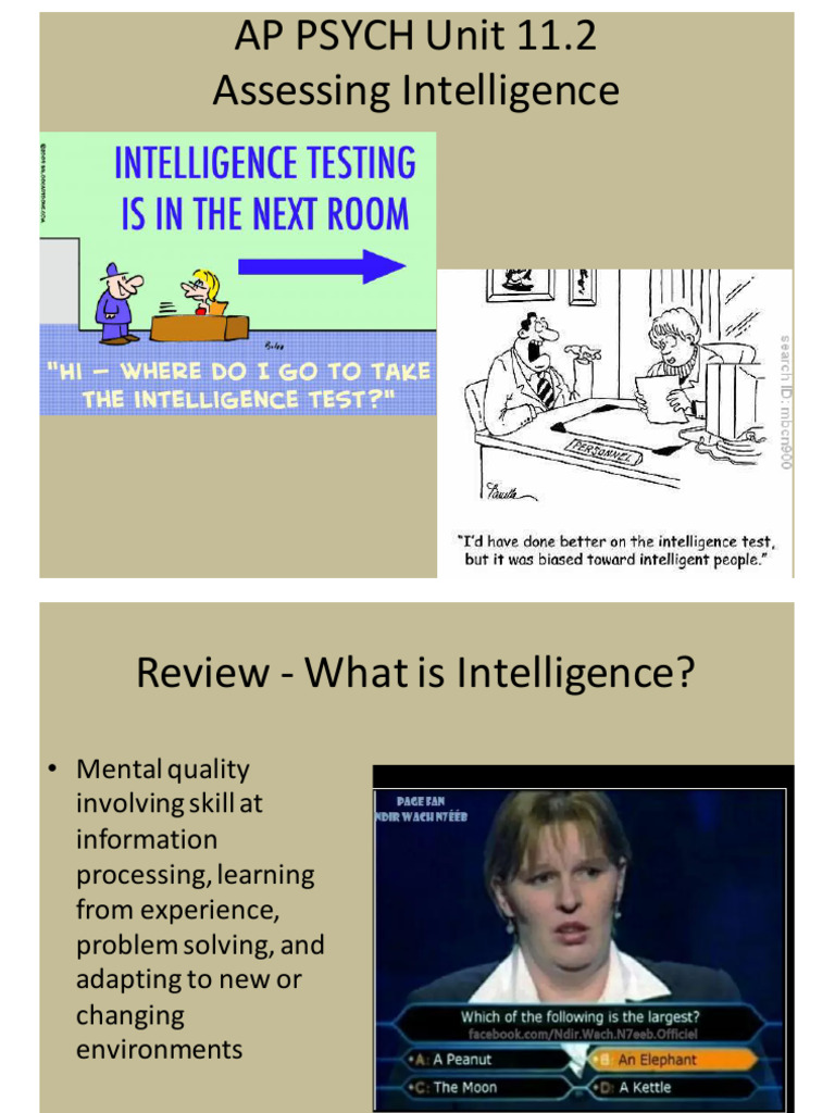 Intelligence Testing: History and Methods | PDF | Intelligence Quotient ...