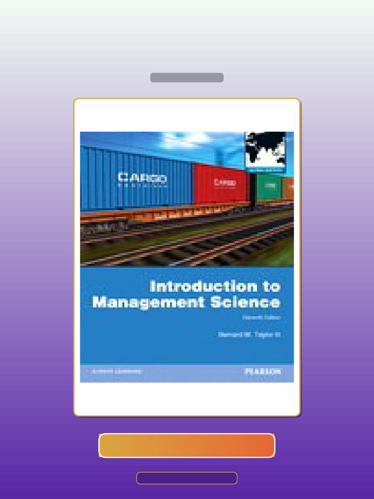 Introduction to Management Science Global Edition 11th Edition by ...