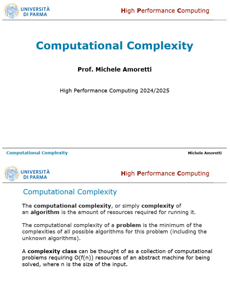 Understanding Computational Complexity | PDF | Computational Complexity ...
