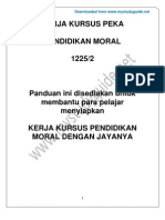 Panduan Kerja Kursus Pendidikan Moral 2012 (WWW - Mystudyguide.net)