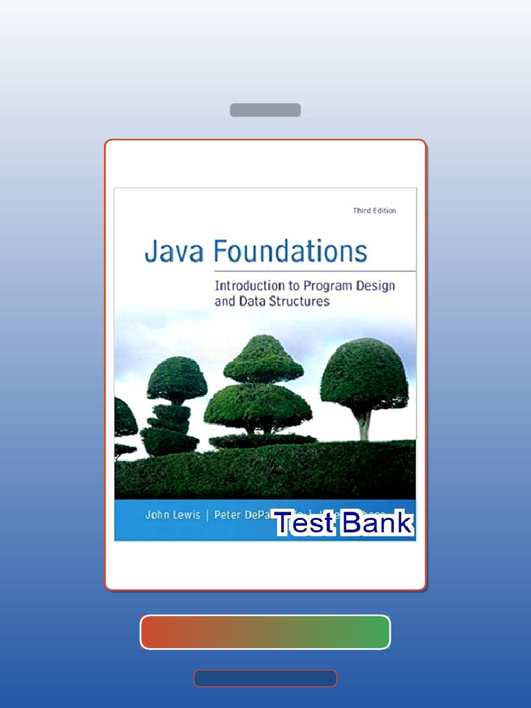 Java Foundations 3rd Edition John Lewis E-book Testbank Solutions | PDF