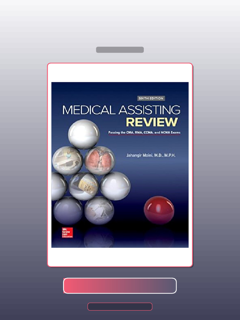 Medical Assisting Review Passing the CMA RMA and CCMA Exams 6E Moini E ...