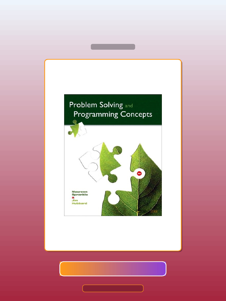 Problem Solving and Programming Concepts 9E 9th Edition 0132492644 E ...