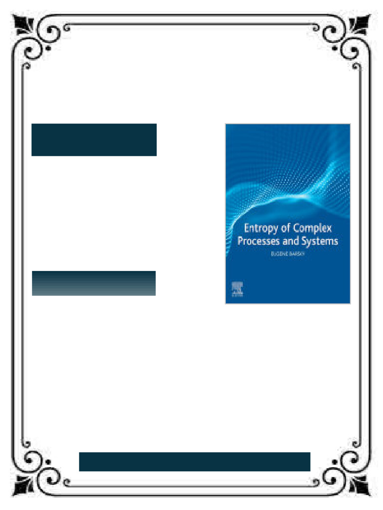 Entropy of Complex Processes and Systems Eugene Barsky ebook digital ...