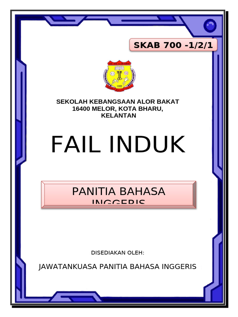 English Panel Folder Side and Front Cover 2018 | PDF