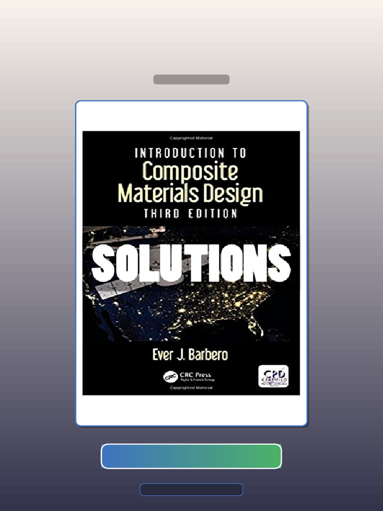 Introduction to Composite Materials Design 3rd Edition Barbero E-book ...