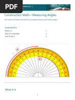 Squaring Corners with the 3-4-5 Method | PDF | Perpendicular | Angle