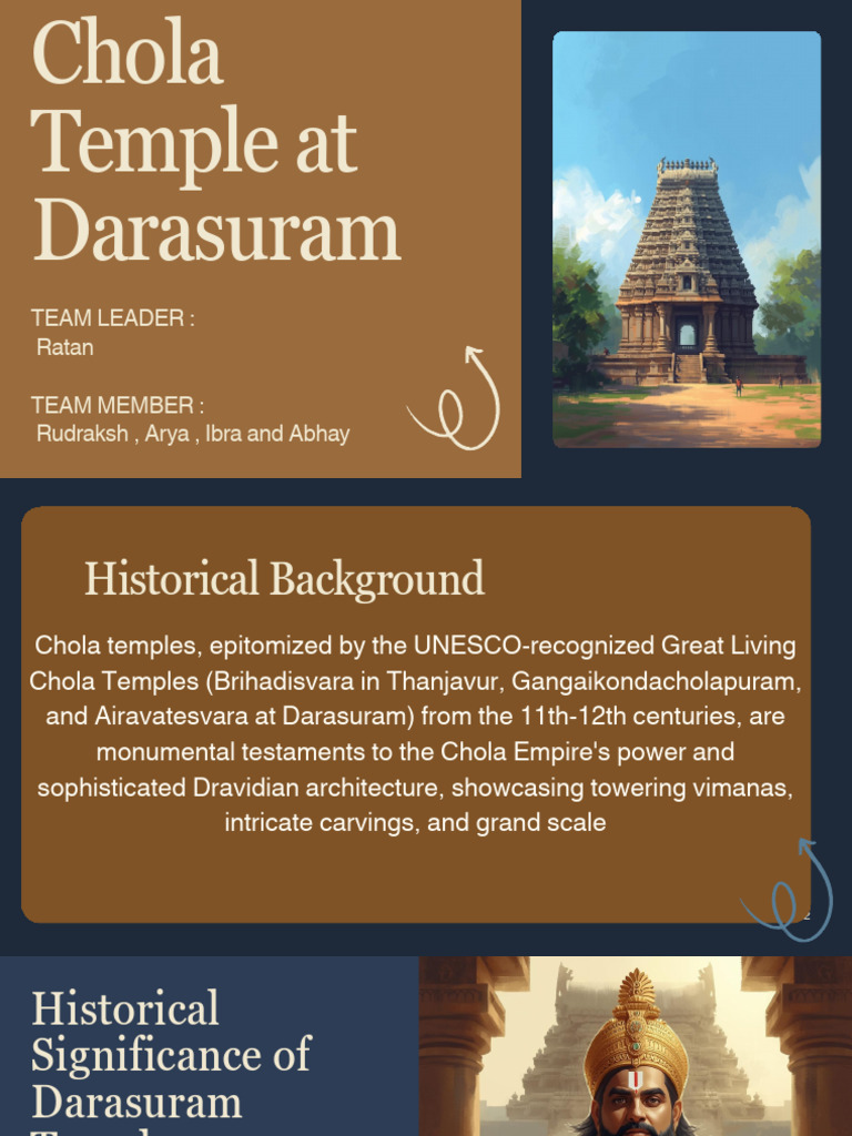 Presentation - Chola Temple at Darasuram (1) - 1 | PDF