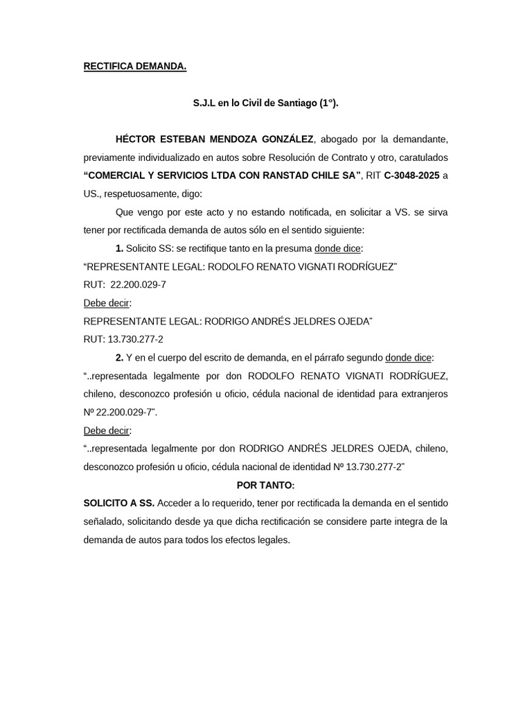 RECTIFICA RANSTAD | PDF