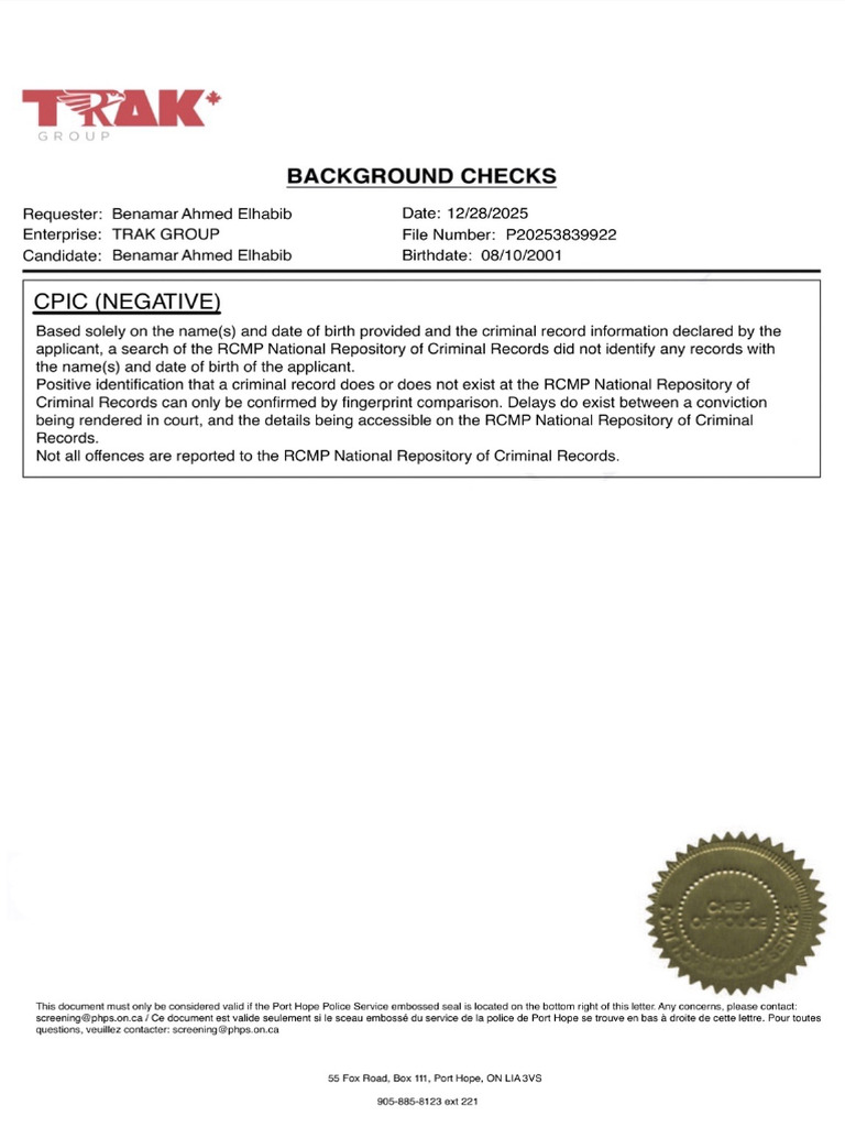 Background Checks | PDF