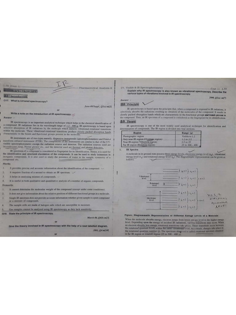 IR Spectroscopy 1 | PDF