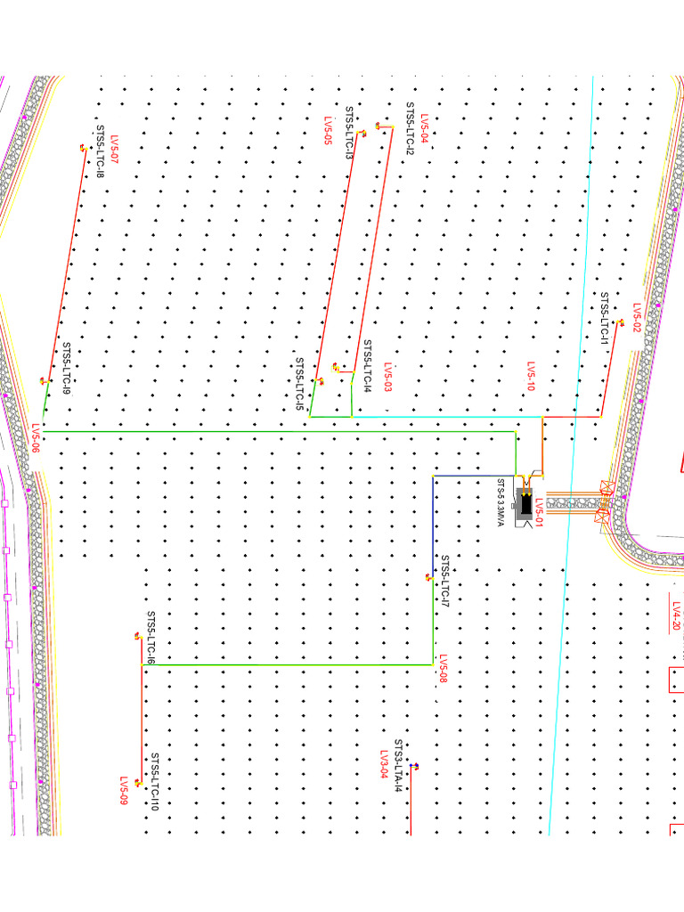 Sts 5 Lvac Cable Trench-Working Drawing | PDF