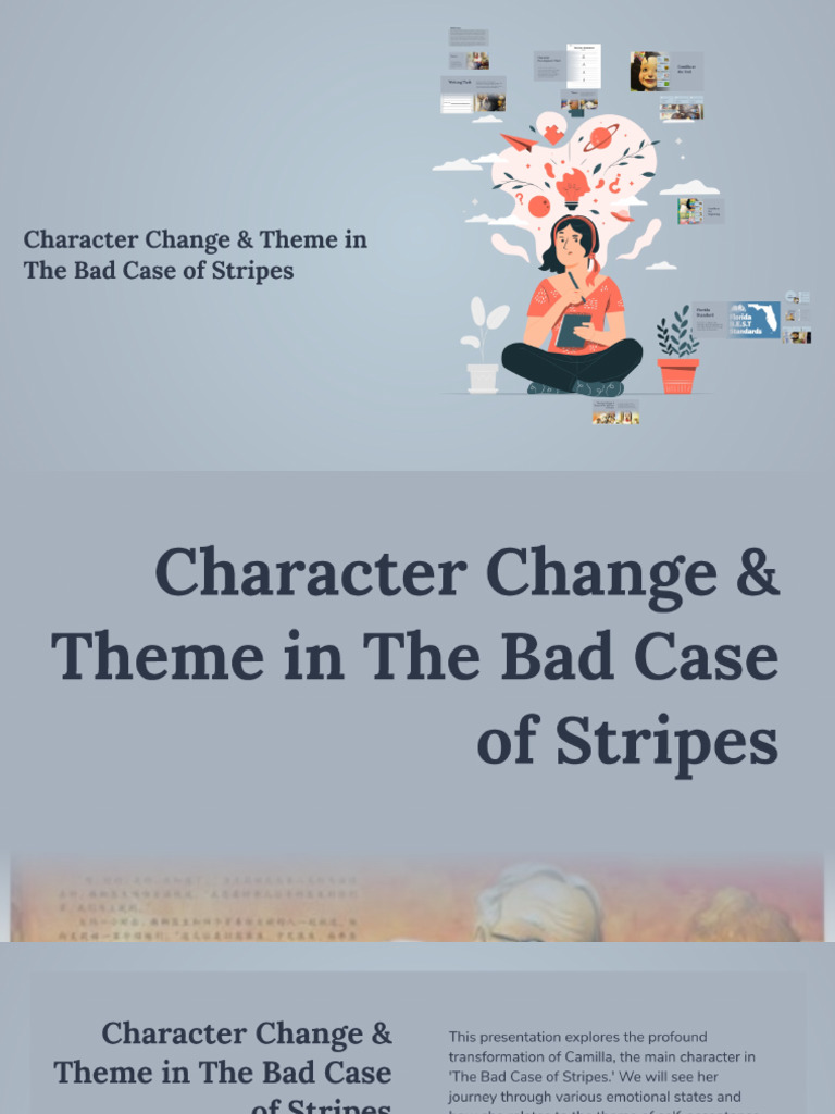 Character Change & Theme in The Bad Case of Stripes | PDF