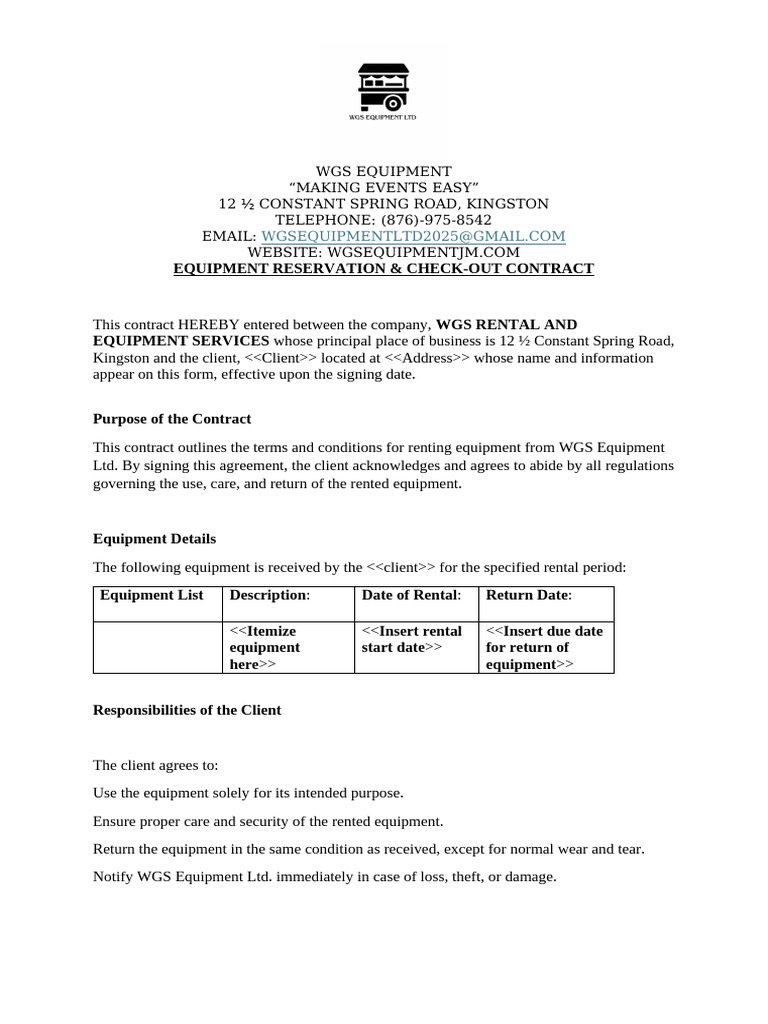 WGS Contract | PDF | Business | Common Law