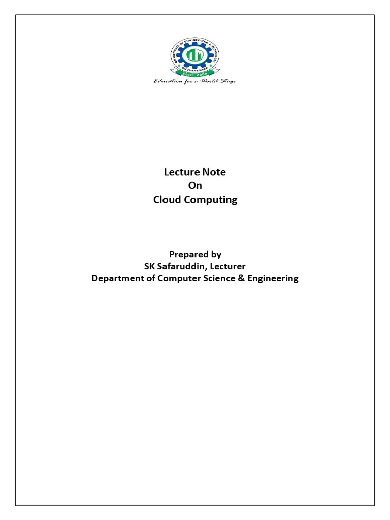 Cloud Computing 1 | PDF | Cloud Computing | Software As A Service
