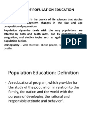 Définition de la population pdf