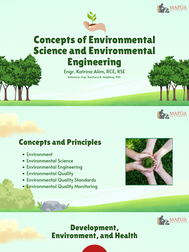 Lesson 1 - Concepts of Environmental Science and Environmental ...