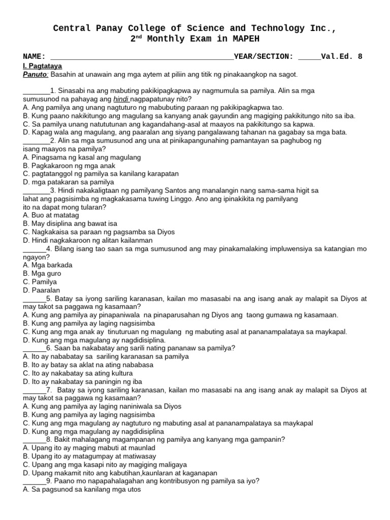 g8 Val Ed 2nd | PDF
