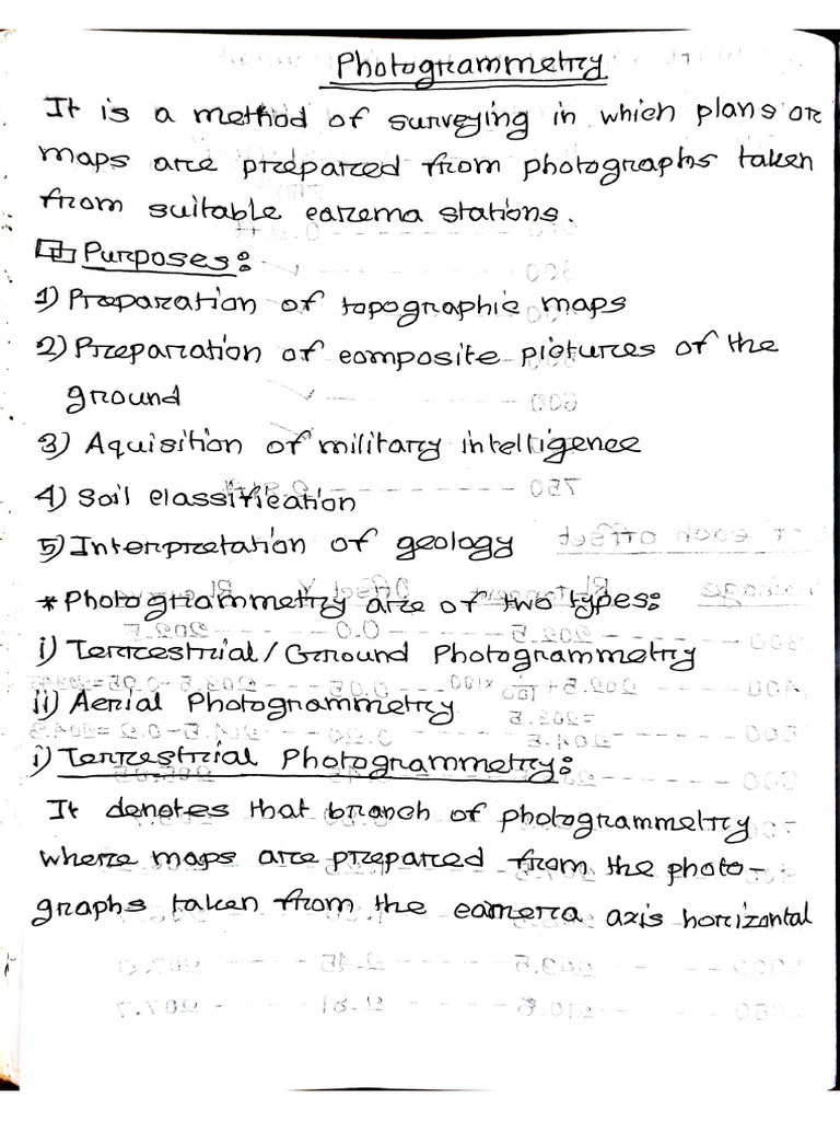 Photogrammetry Note by Musfique | PDF