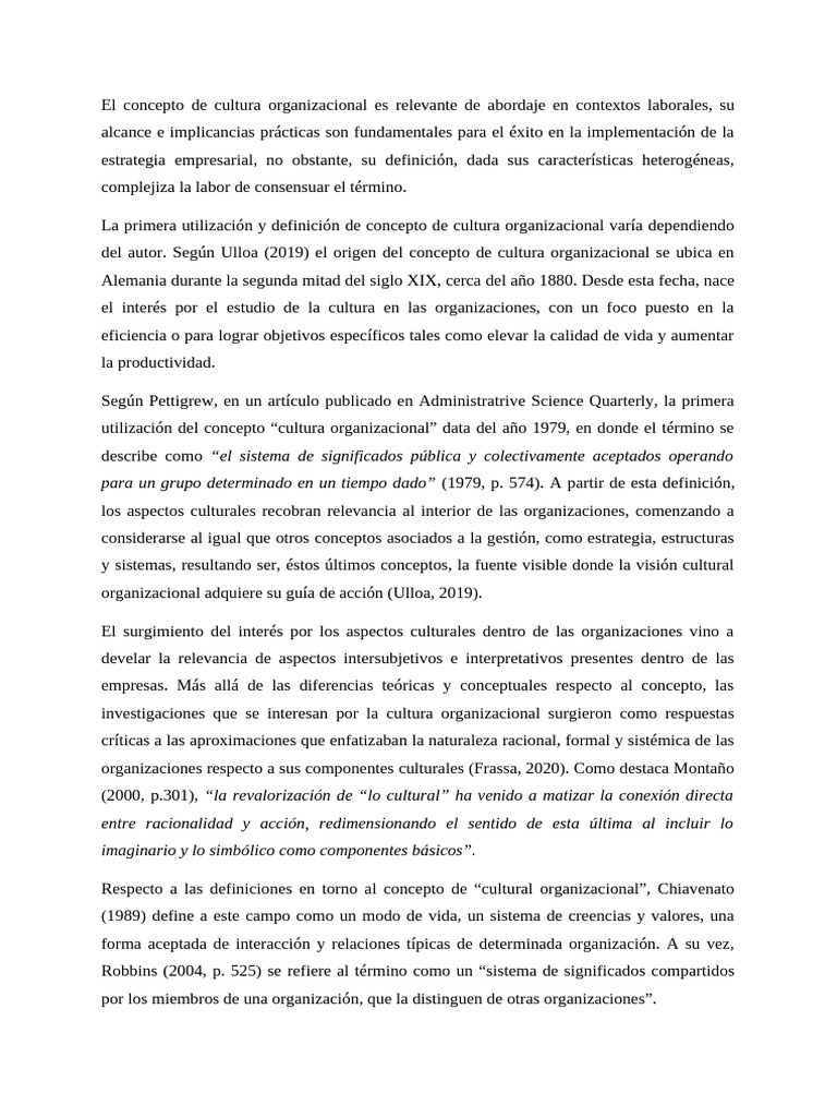 La Cultura Organizacional | PDF | Cultura organizacional | Millennials