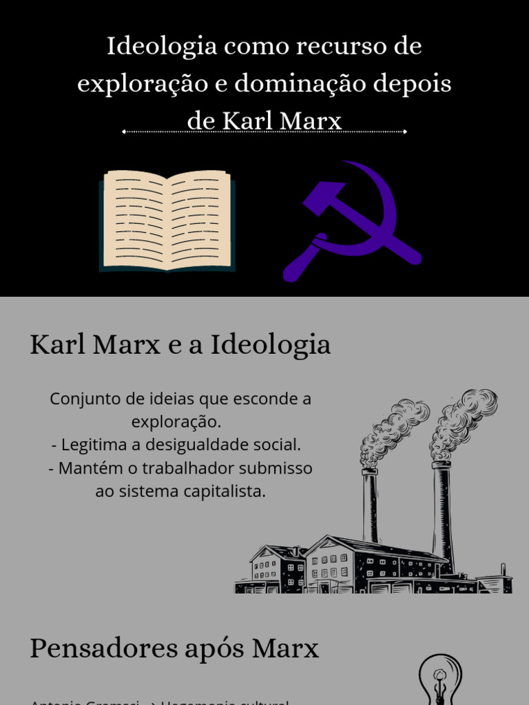Ideologia Como Recurso de Exploração e Dominação Depois de Karl Marx ...