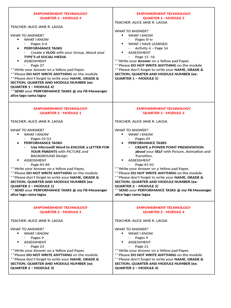 Empowerment Technology PT For Cicl | PDF
