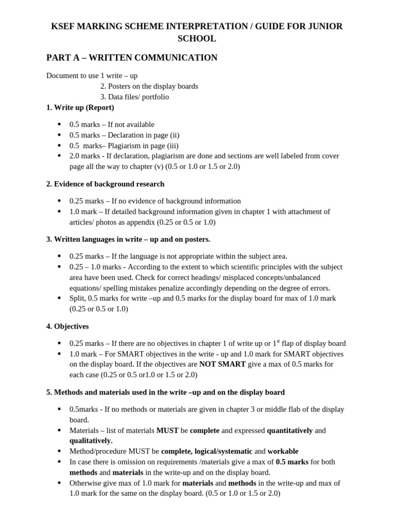 Ksef Marking Scheme Interpretation | PDF | Data | Creativity
