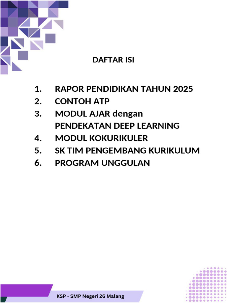 Daftar Isi | PDF