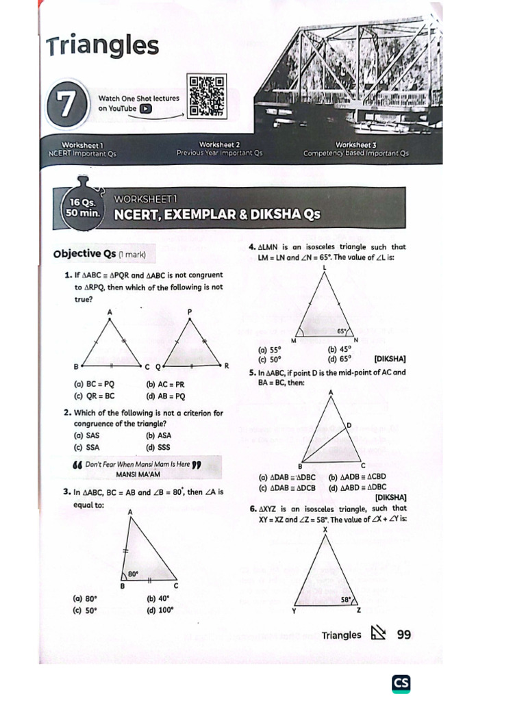 Triangle Class 9 | PDF