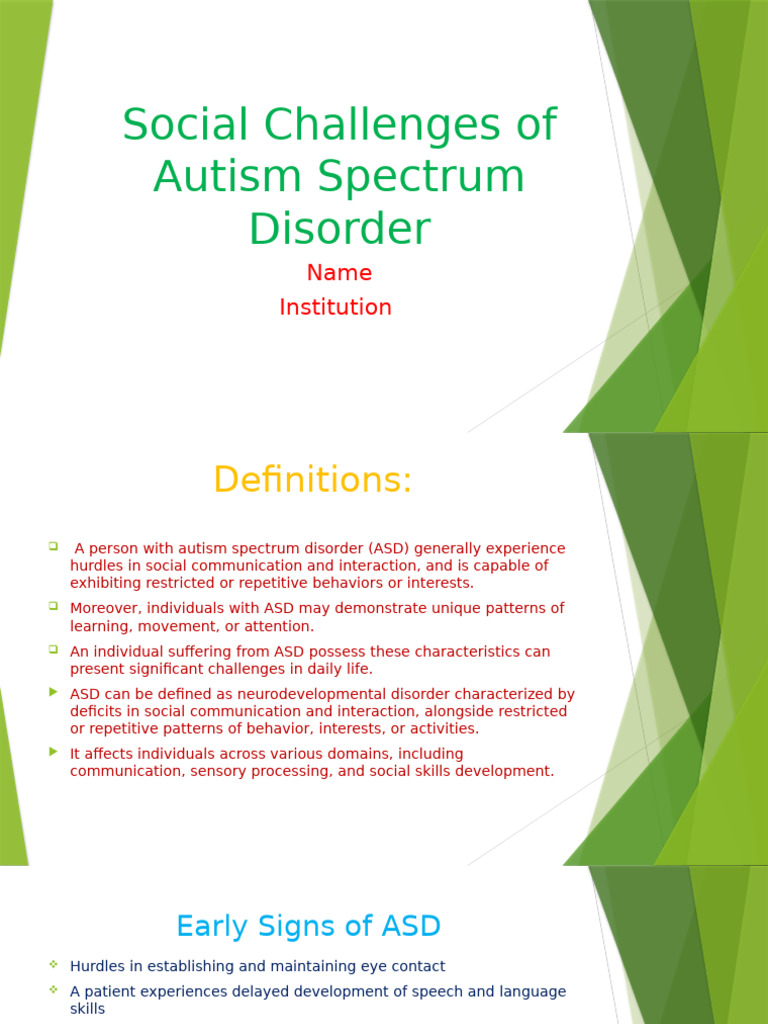 Autsim Spectrum Disorder | PDF | Autism | Nonverbal Communication