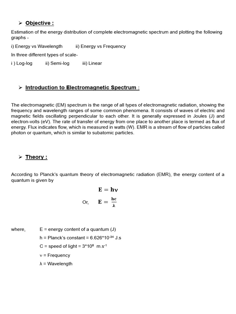 RS Assignment 1 | PDF | Electromagnetic Radiation | Electromagnetic ...