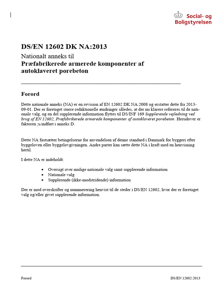 DS - en 12602 DK Na - 2013 | PDF