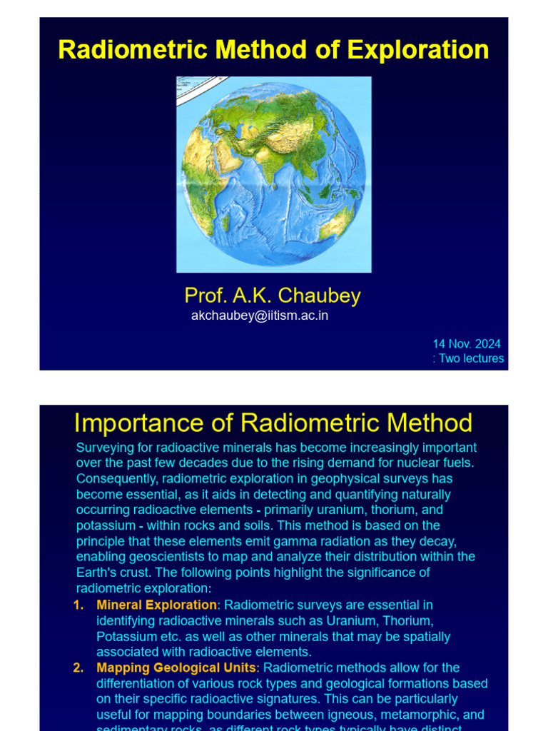 L51-L52 Radiometric Method | PDF | Isotope | Nuclear Physics