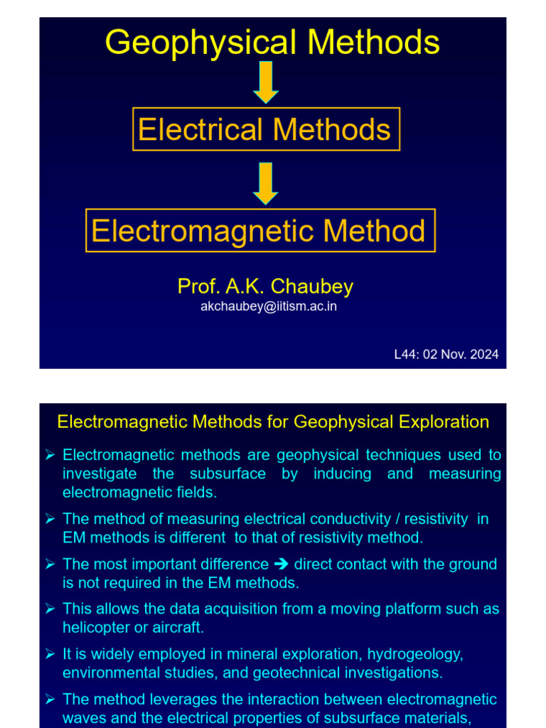L44 Electro Magnetic Method | PDF | Electromagnetic Radiation | Transmitter