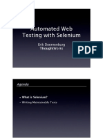 Automated Web Testing With Selenium
