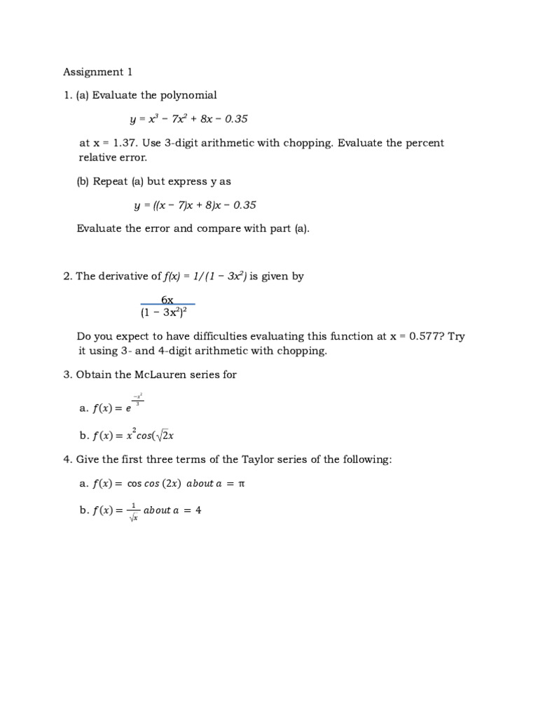 Assignment 1 | PDF